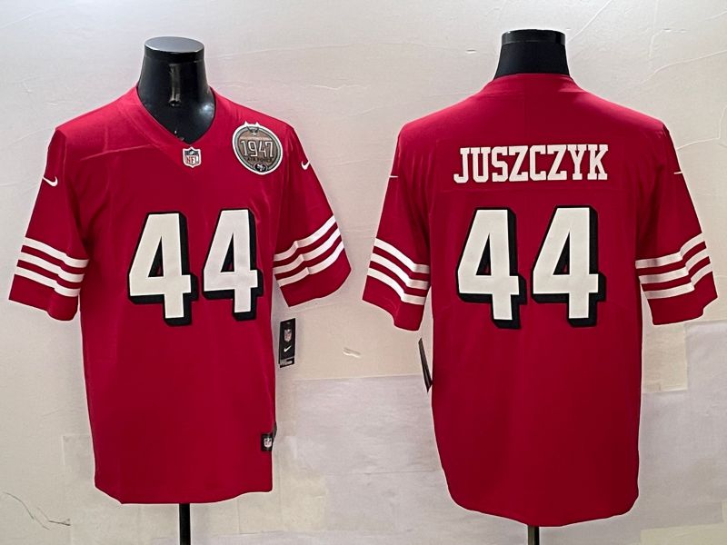 Men San Francisco 49ers #44 Juszczyk Red Second generation 2025 Nike Limited NFL Jersey style 2
